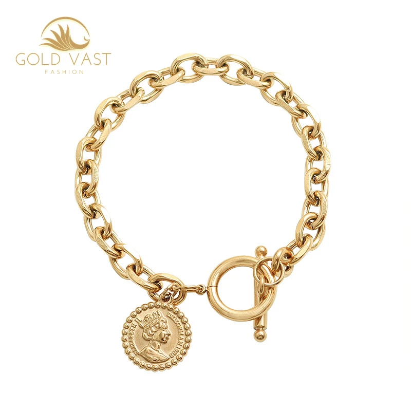 Модные Позолоченные Браслеты и браслеты из нержавеющей стали, наборы браслетов из сплава, очаровательный браслет из цинкового сплава, бижутерия