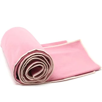 Quick Dry Non Slip Hot Yoga Towel With Corner Pocket Silicon Dots Custom Printed Wholesale Sport Microfiber Yoga Mat Towel
