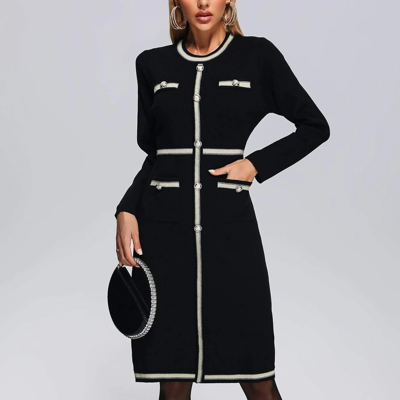 Shop Our New Long Sleeve Fall Midi Dress - Perfect for Winter