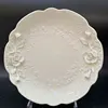 Plato snack blanco de 8.5 pulgadas