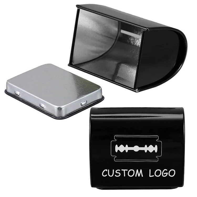 safety razor blade storage tin box