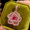 Rose gold pendant with chain