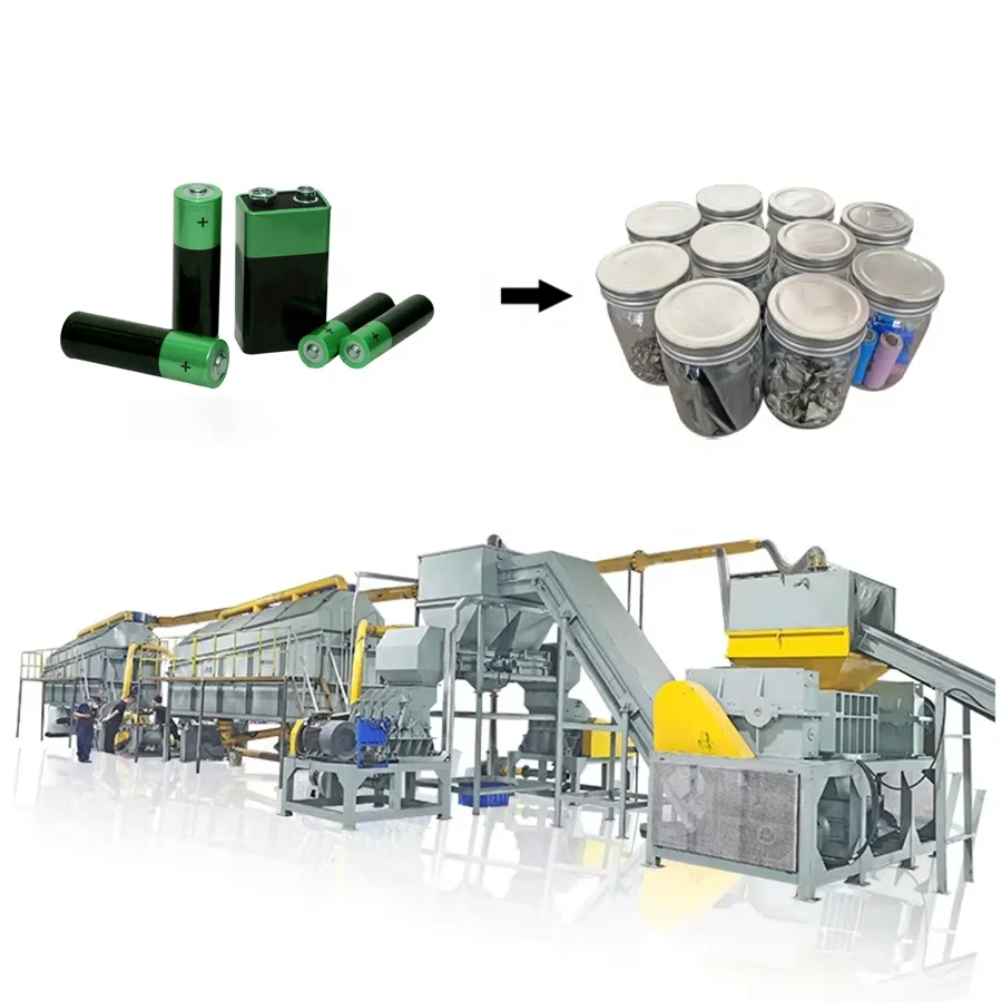 Cylindrical waste Car Battery lithium Li Ion Battery Recycling Machine ...