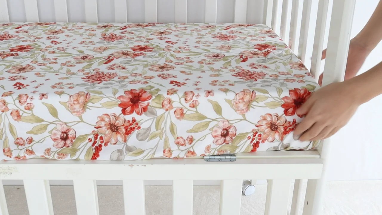 Customized Organic 70 Bamboo 30cotton Muslin Crib Sheet Checkerboard