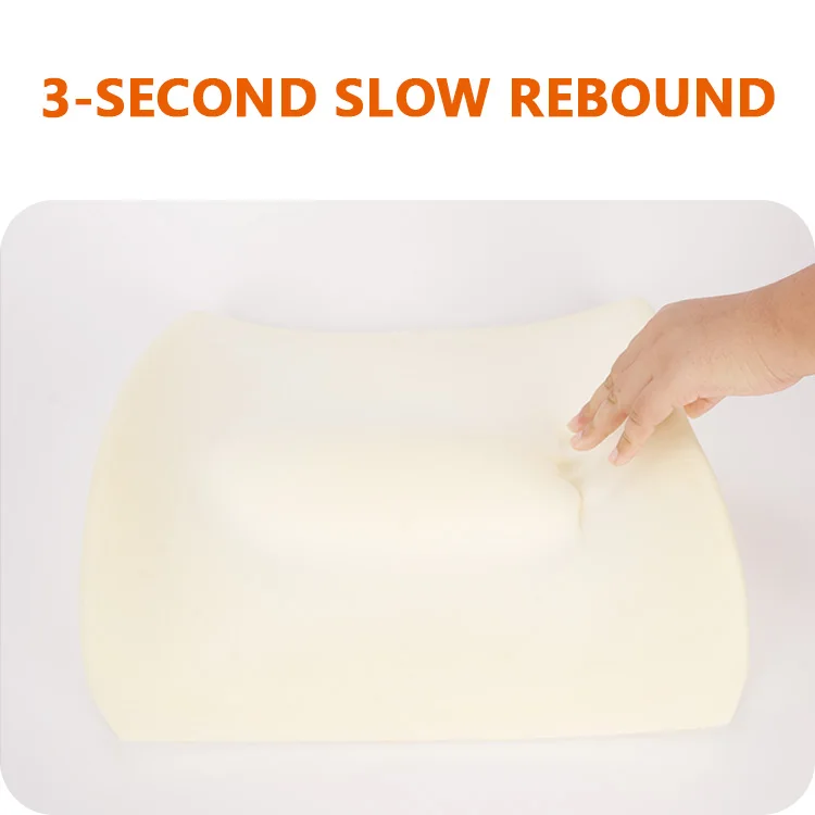 Lower Back Pain Memory Foam Back Cushion Ergonomic Orthopedic Back Rest Throw Pillows for Office Chair Car Gaming Chair