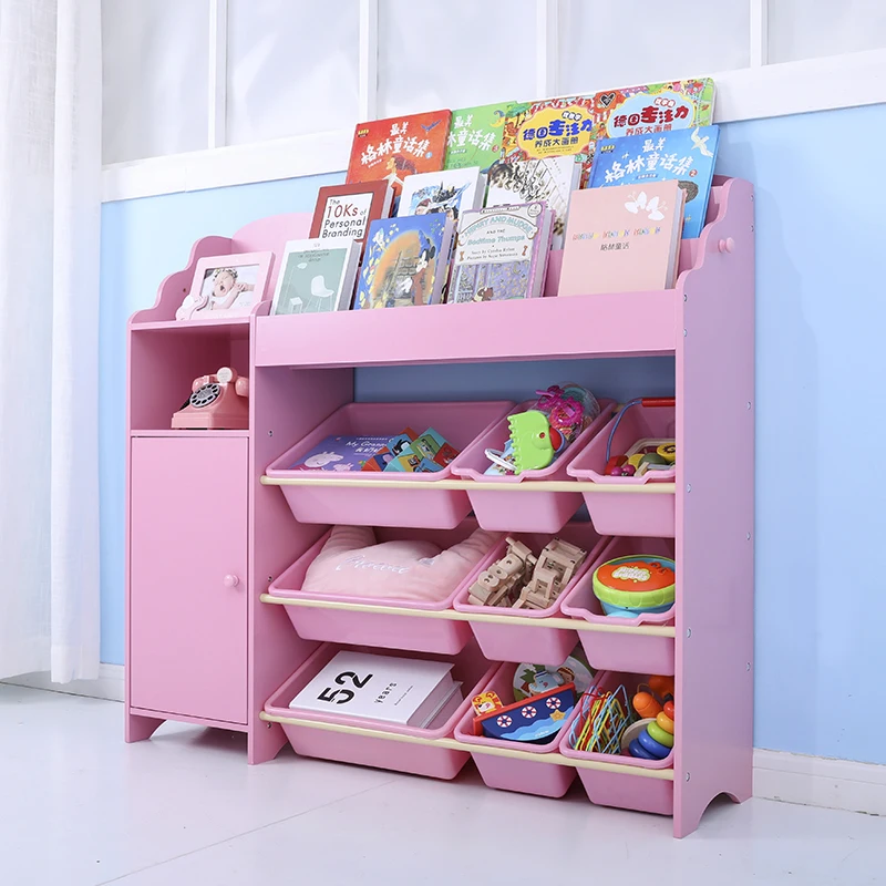 wooden toy storage organizer