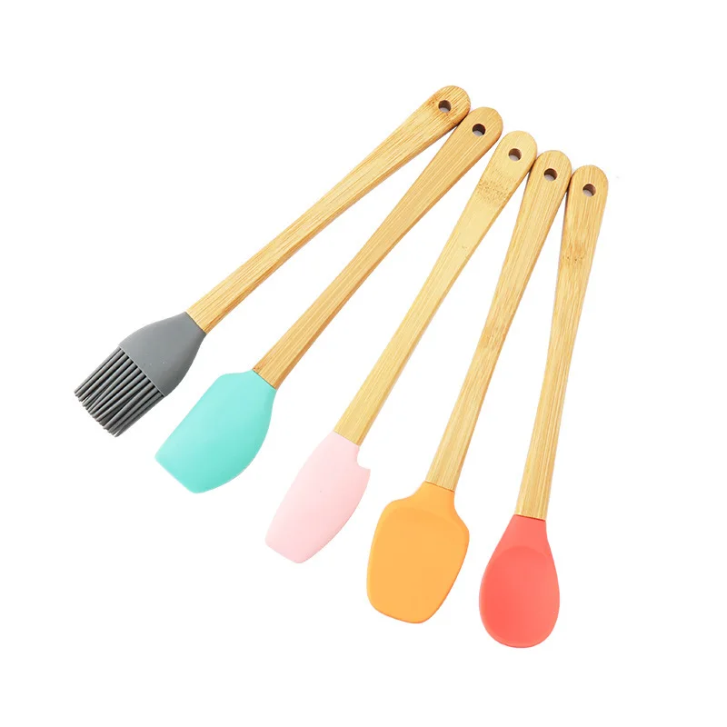 Silicone Spatula with Bamboo Handle 11 3/4 – Grill Y