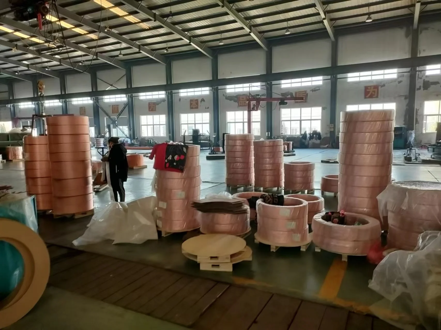 latest company news about NXF Air Conditioner Pancake Copper Tube Customizable OD 3.6mm-28.58mm Thickness 0.28mm-1.2mm Alloy Copper Plain Tube Coil  5