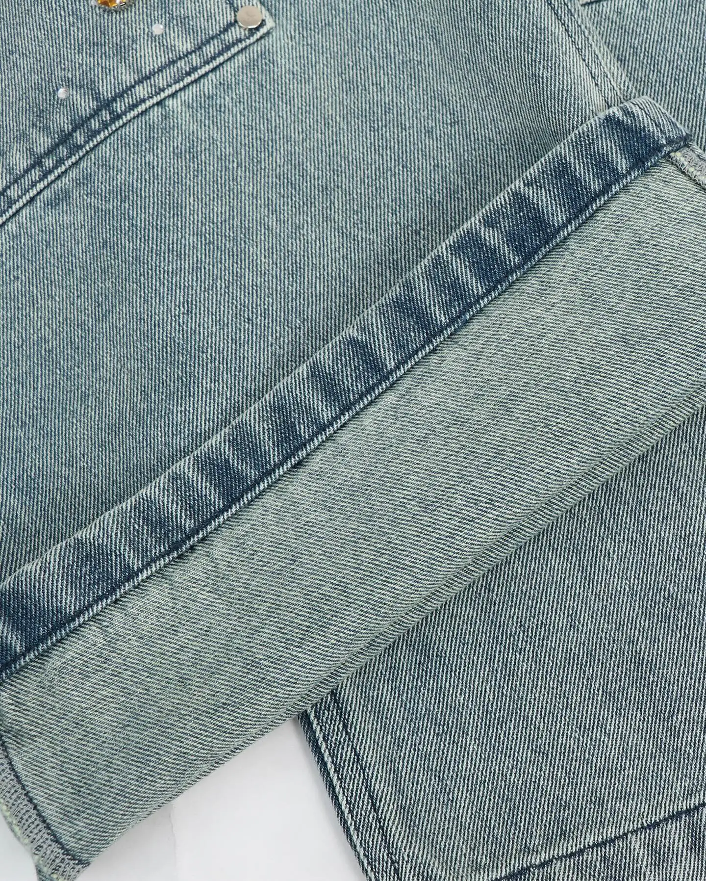 Baggy Jeans Custom Skate Streetwear Mens Washed Cotton Loose Fit Cargo Pants Rhie Double Knee Denim Jean Men_voghion.com