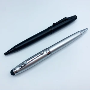 High Quality Promotion Metal Ball Pen with Custom Logo Office Supplies Twist Metal Ballpoint Pen with Touch Screen