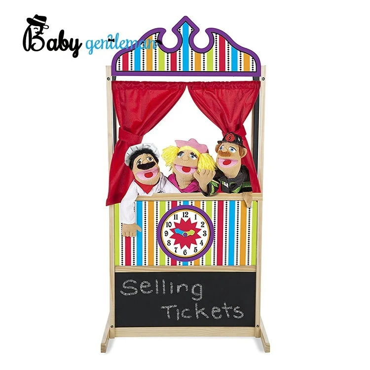 Забавная образовательная деревянная кукла на заказ, кинотеатр для детской игры Z10167D
