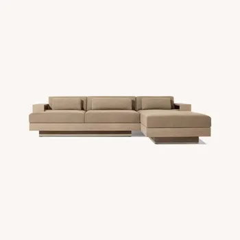High end favorable outdoor luxury furniture sectional  teak wood  sofa set Outdoor Furniture Garden Patio Furniture