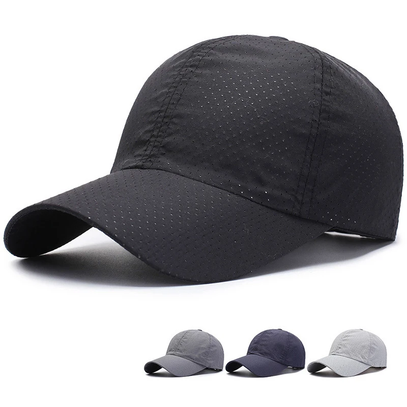 unisex Folding Blank Baseball Caps Dark Grey