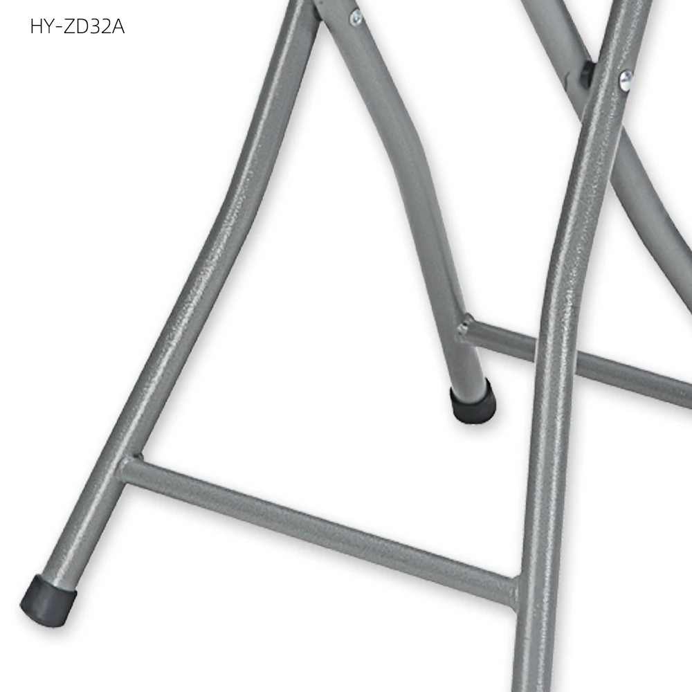 
Прочный белый пластиковый маленький круглый складной стул высотой 45 см, Круглый складной стул из пластика 