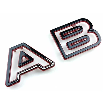 ABS Plastic Glossy Black Click Type Outer Exterior Front Grill Bumper Letter Trims Accessory for Fiat 500 Abarth 595 695