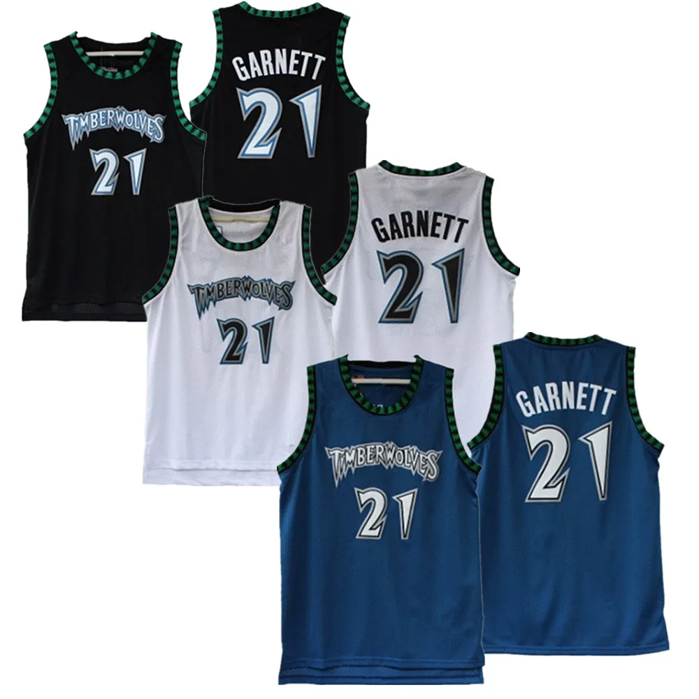 Wholesale Kevin Garnett Minnesota Throwback Jerseys #21 Classic