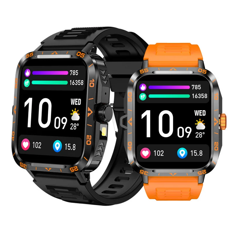 ZW59 SmartWatch Full Touch Screen IP67 Android IOS Compatible  Sport Smart Watch Weather Monitoring Calorie Sleep Rubber