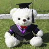 White bear-purple collar academic robe