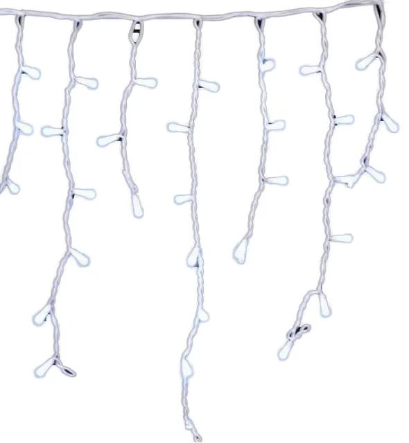 Outdoor IP65 LED Curtain Icicle Lighting Decor Star Indoor 1m Copper Hanging Decoration for Christmas Warm White LED 5m Length