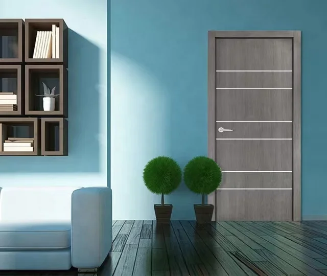 PHINO Factory Latest Teak Front Wood Door Teak Wood Single Door Design With Door Lock