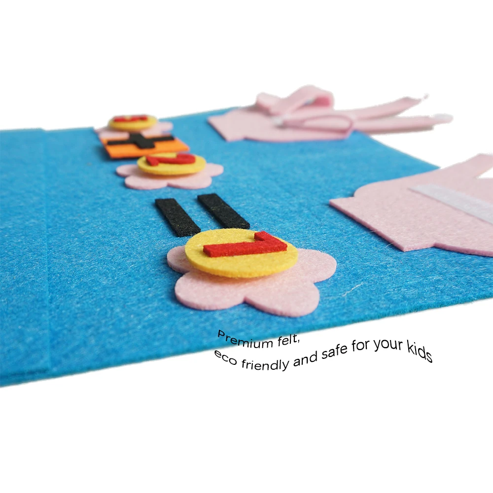 Upin learn number counting addition subtraction felt intellectual diy fingers toy