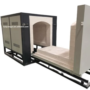 Electric car bottom loading kiln trolly type heat treatment furnace for quenching tempering and annealing