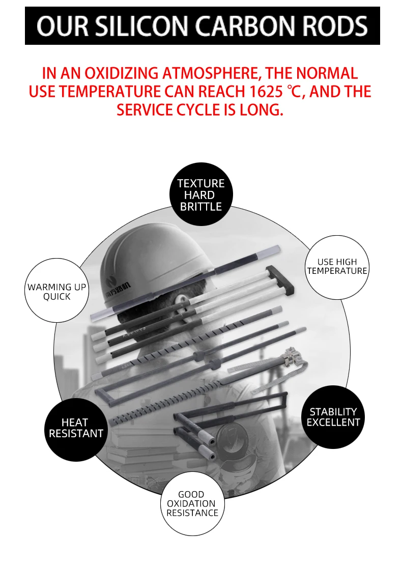 Double Spiral Electric Sic Heating Element