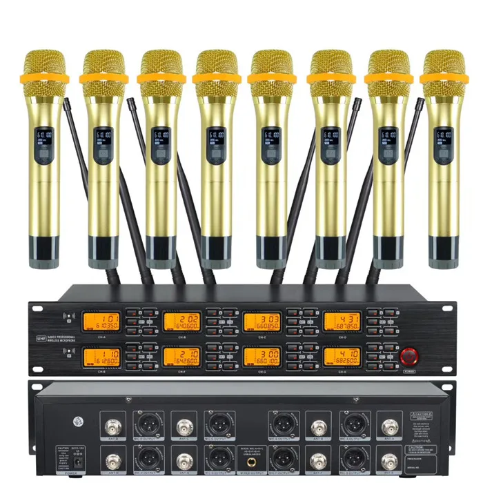 UR-8000-S 640-690MHz UHFプロフェッショナルワイヤレスマイク 8