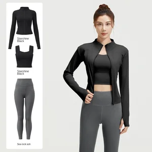 Spring and Autumn Breathable for Three-Piece Yoga Fitness Sets for Women Morning Running Sports
