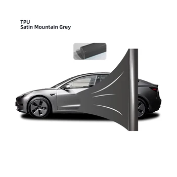AMG Mountain Ash PPF Car Body Color Change TPU Satin Metal Vinyl Paint Protection Film Transparent Color Self-Repair Car Sticker
