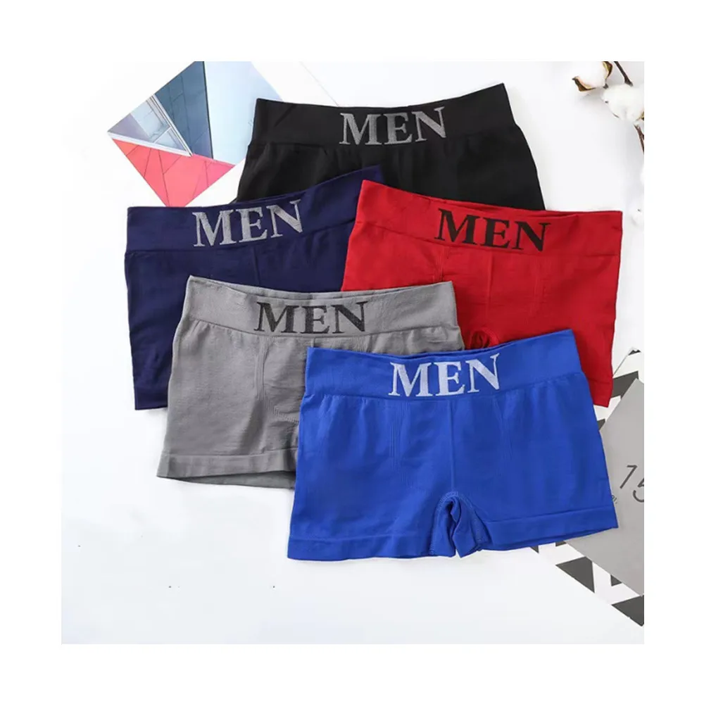 Factory Price Outlet Cheapest Breathable Seamless Polyester Underwear Comfortable Men's Brief Boxers Boys Teens Men Boxer Shorts
