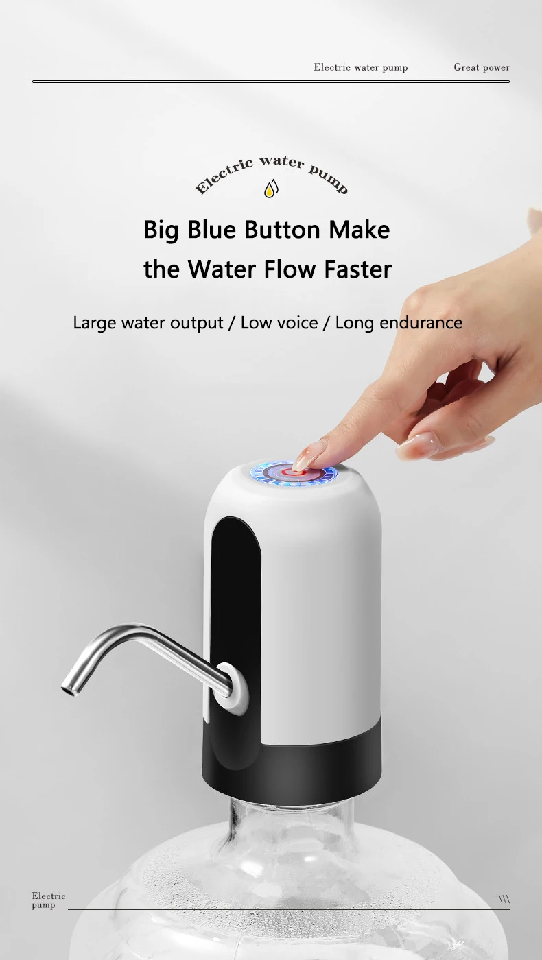 Factory Supply Electric Water Bottle Pump 5 Gallon Bucket Portable