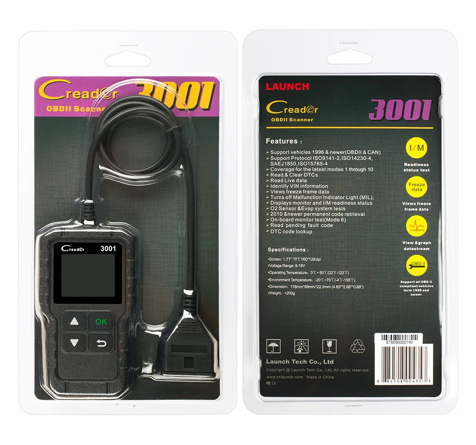 full obd2 scanner obd eobd auto code reader car diagnostic tools for car programming