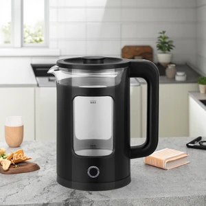 China Factory 1.8L Glass Electric Water Kettle for Home Hotel Use