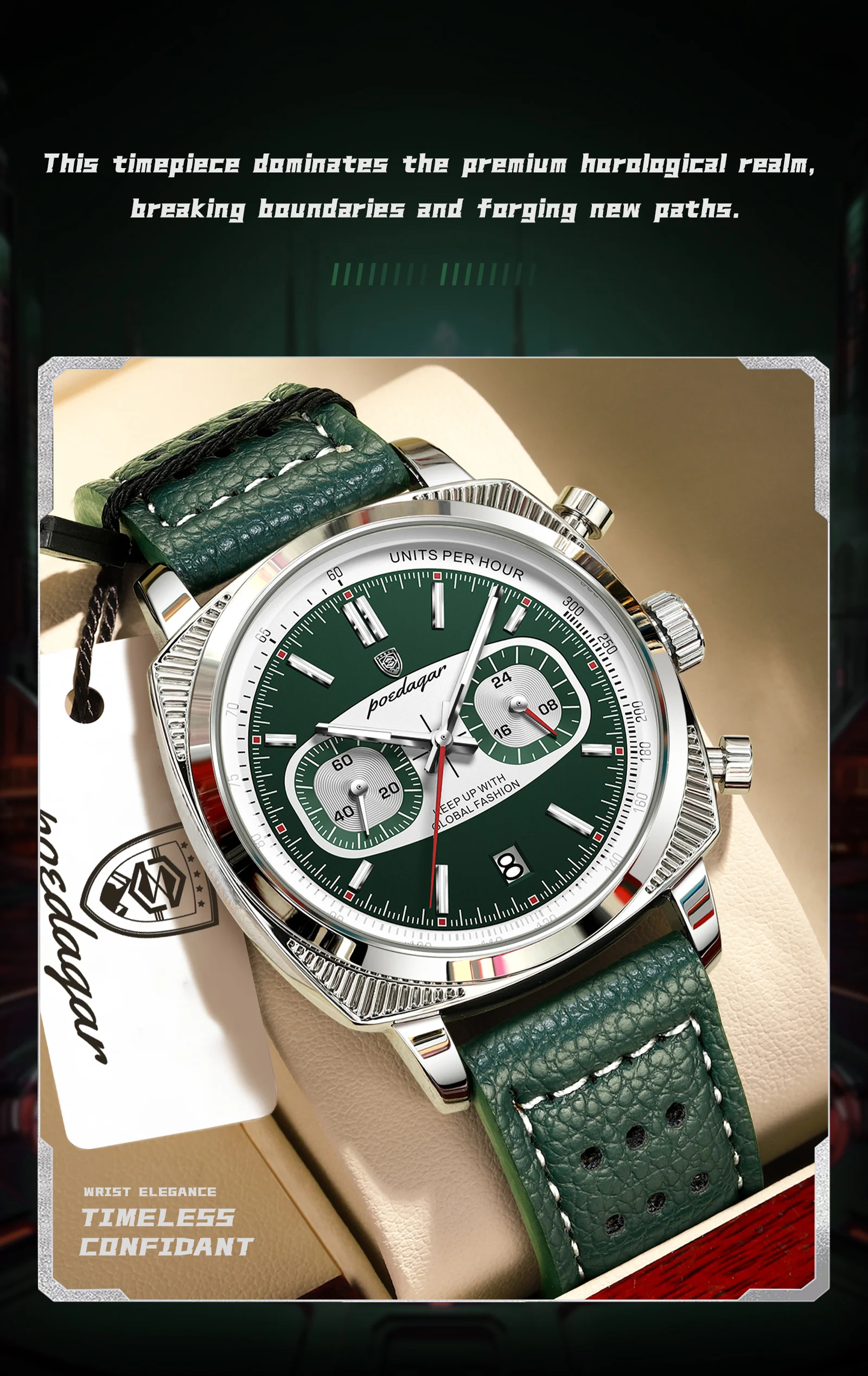 Poedagar 838 Chronograph Men's Watch