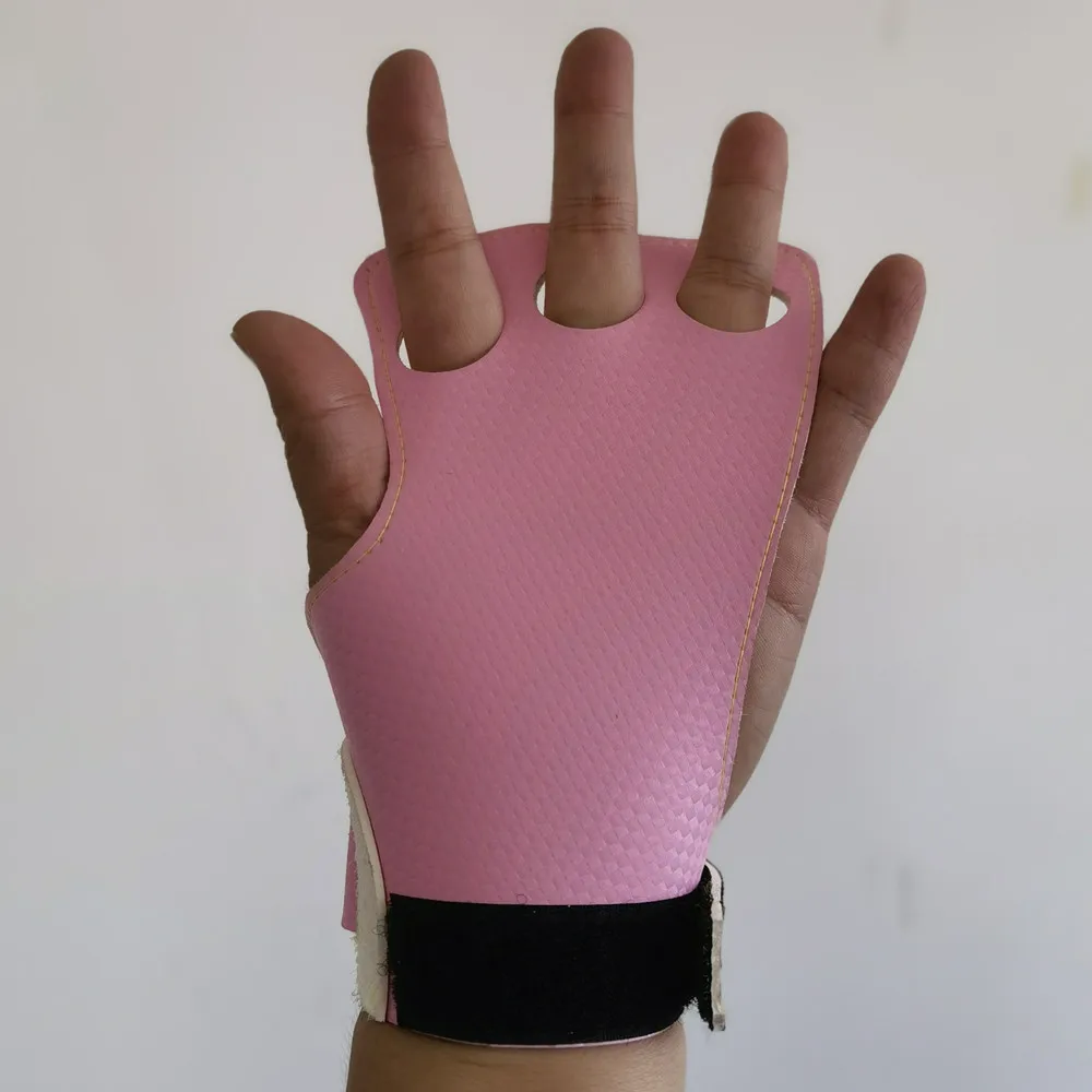 Carbon Weight Lifting Workout Hand Gloves Gym Grips With Wrist Wraps