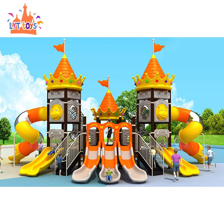 Colorful Outdoor Playground Rubber Flooring Slide Durable Colorful Playground Slide