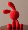 Y-resin flocking heartbeat rabbit-red