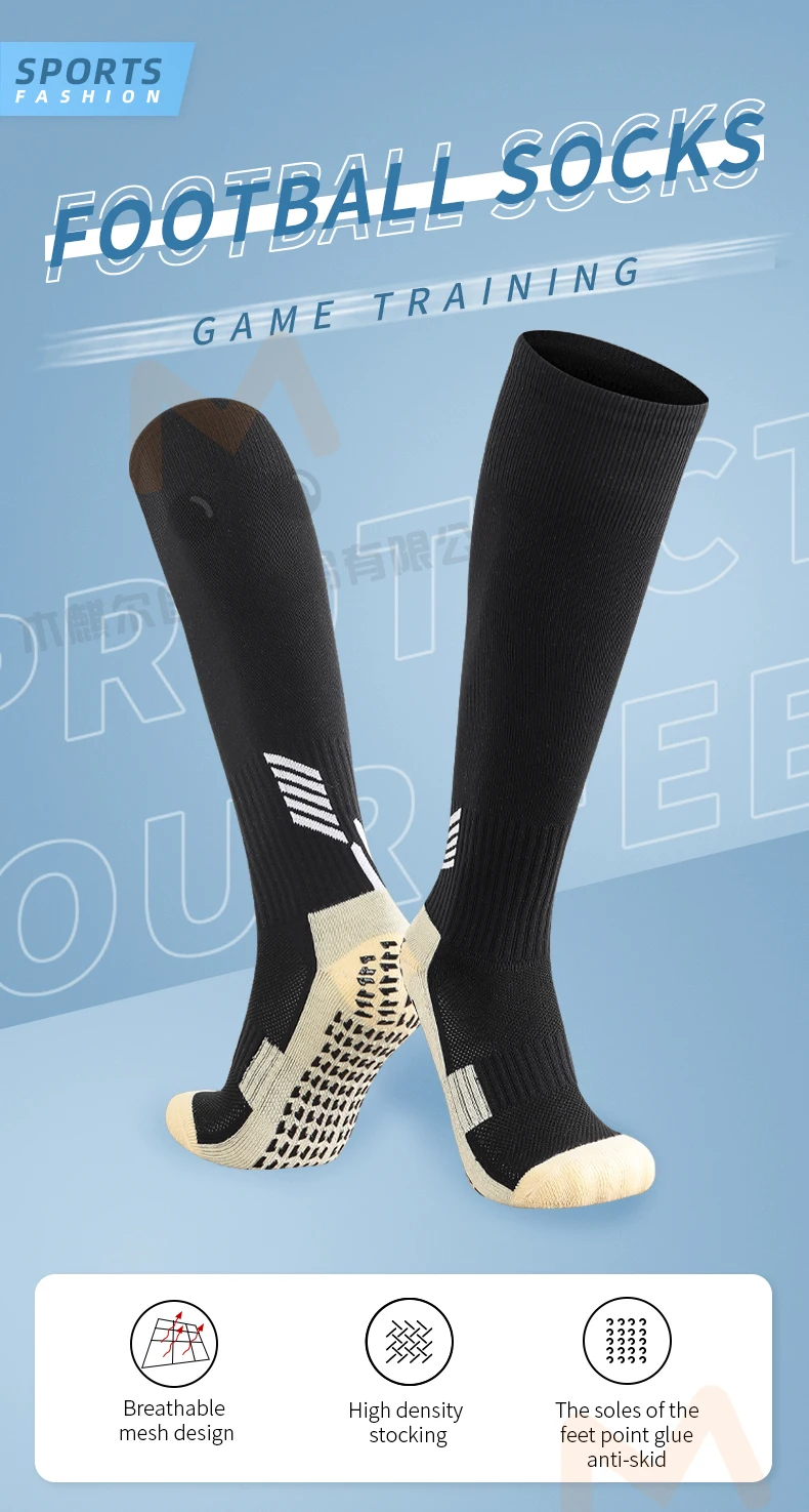 Hot Sale Custom Logo Cotton Anti Slip Sport Thick Athletic Sock