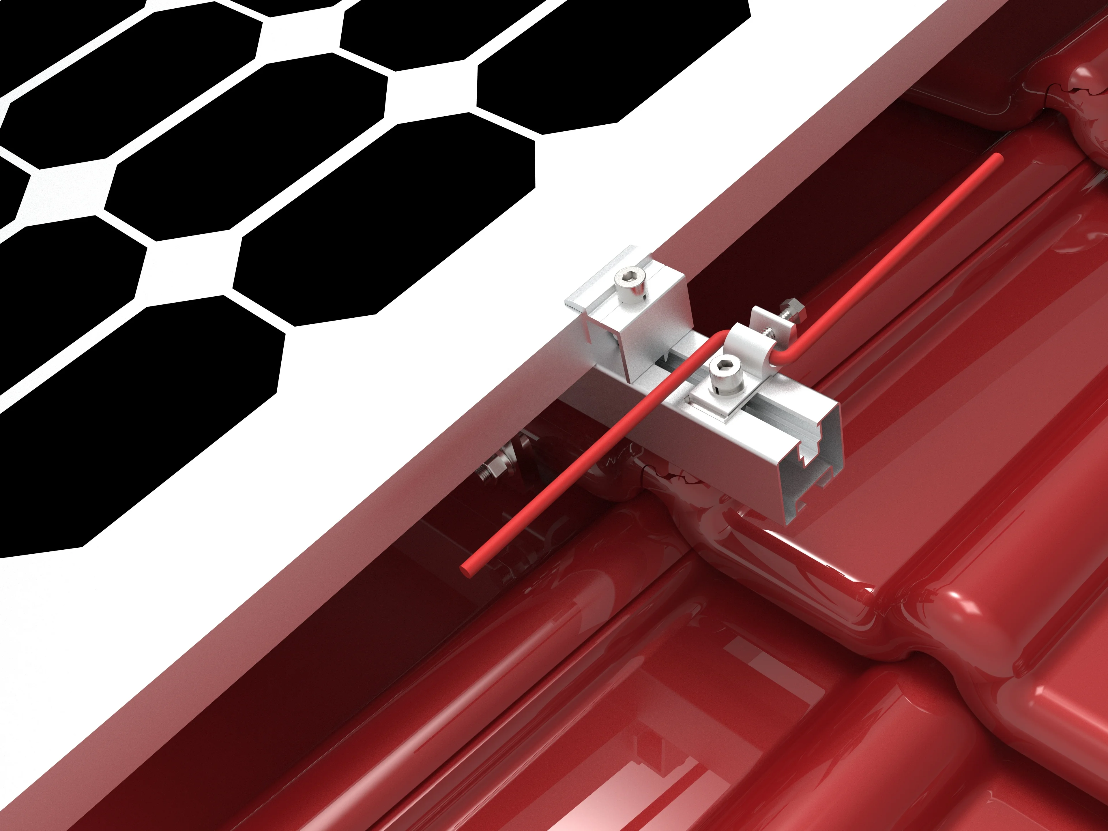 TOBO Hot Sales Aluminum Solar Roof Mounting Brackets Photovoltaic Bracket System For Glazed Tile Rooftop
