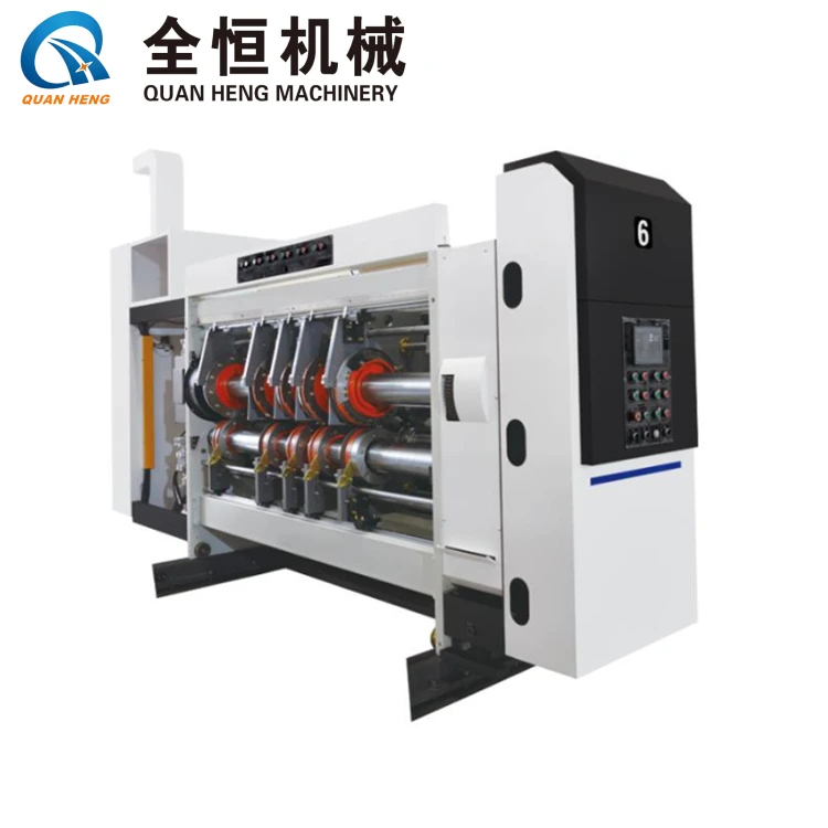 High Definition Corrugated Carton Box Flexo Print Varnish Dyer Rotary Die Cutting Machine