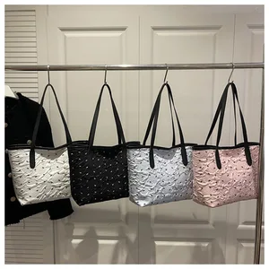 Large Capacity Women's Bag 2026 New Fashionable Polka Dot Tote Bag Sweet and Stylish Shoulder Bag for Women