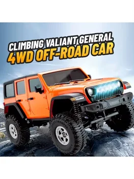Auto RC Cingolata Jeep Wrangler MN128 Scala 1:12 | 4WD Fuoristrada Elettrico Con Luci LED | Ready-to-Run - Foto 3