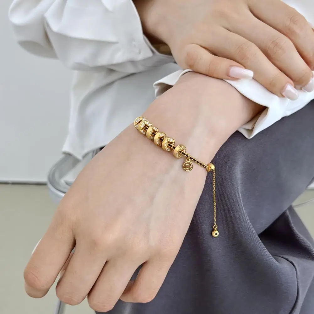 KAKODIY Chinese style women's bracelet 925 sterling silver gold-plated silver copper bracelet detail 9
