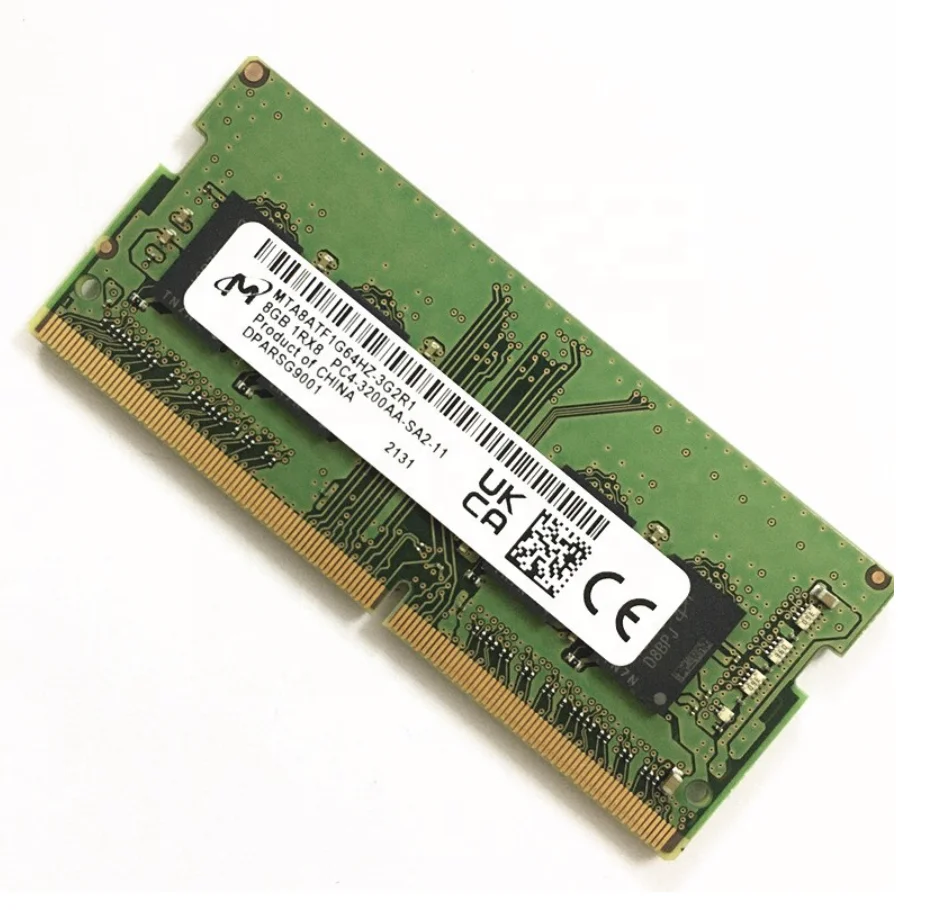 Micron memória RAM DDR4 8GB, 3200MHz, MTA8ATF1G64HZ-3G2R1/3G2J1