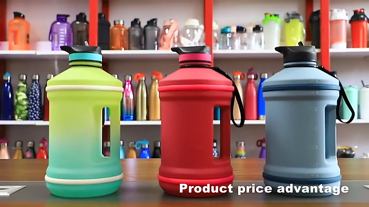 Most Popular Half Gallon 64oz 2.2l Water Jugs Sports Gym Water Bottle