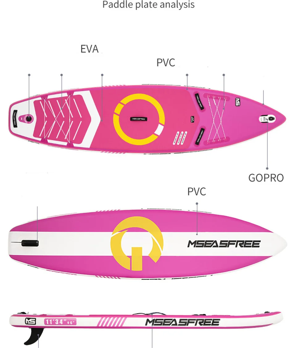 Paddle Gonflable antidérapante avec Accessoires