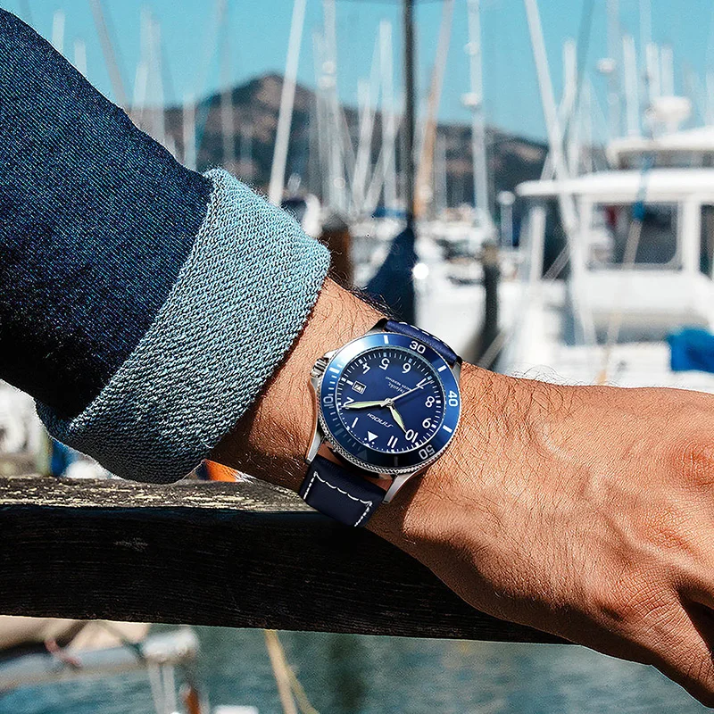 Часы наручные Sinobi S9871G мужские спортивные, спортивные роскошные светящиеся с ремешком из натуральной кожи, с календарем и циферблатом, 2023