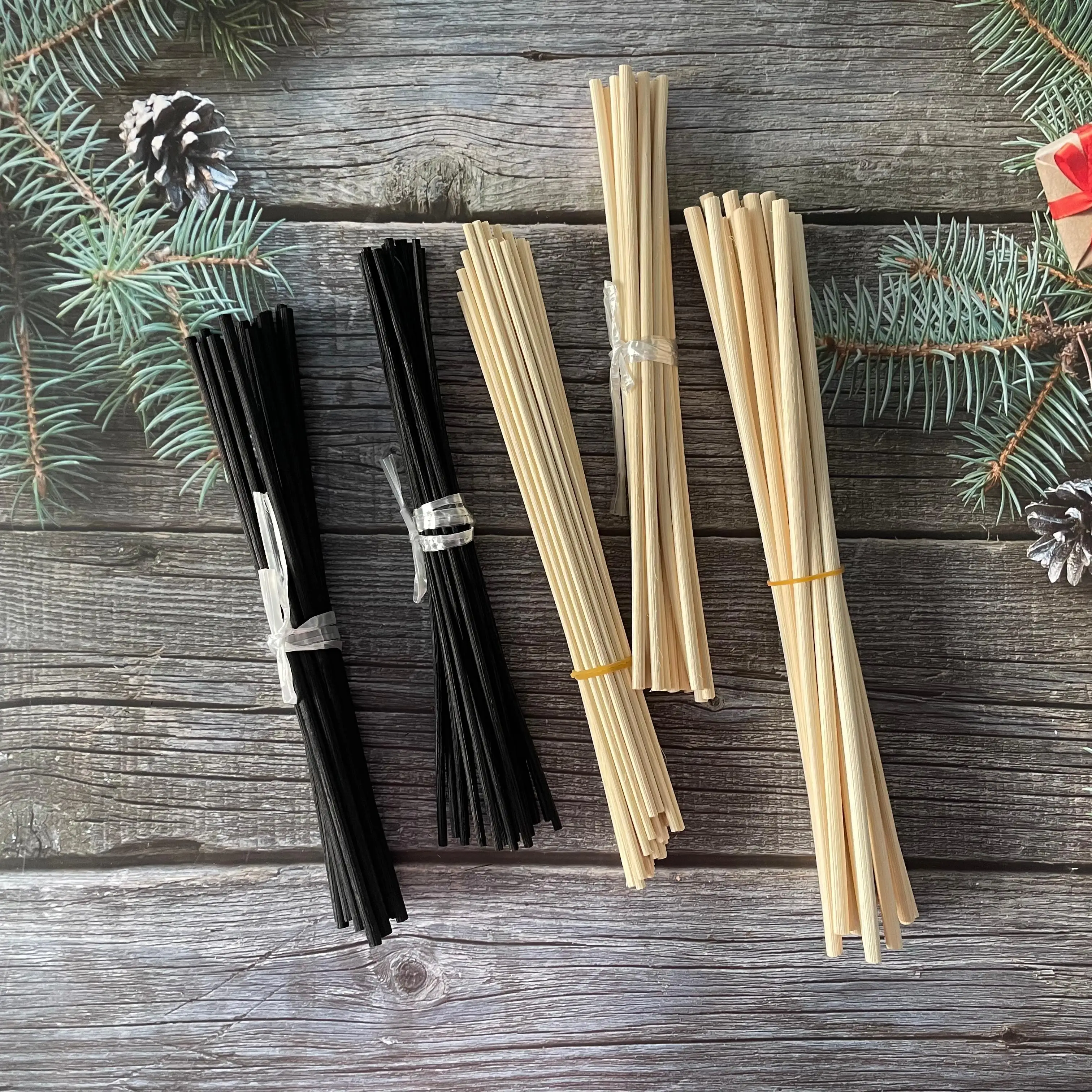 Custom Size Bulk Sale Diffusion Fragrance Diffuser Wooden Reed Stick Aromatherapy Rattan Sticks