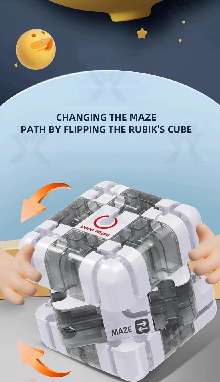 Chengji Maze Game Cube Children Novelty Early Educational Decompression ...